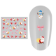 Sticker nail art Lila Rossa, pentru Craciun, Revelion si iarna, 7.2 x 10.5 cm, xf383
