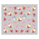 Sticker nail art Lila Rossa, pentru Craciun, Revelion si iarna, 7.2 x 10.5 cm, xf383