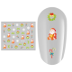 Sticker nail art Lila Rossa, pentru Craciun, Revelion si iarna, 7.2 x 10.5 cm, xf384