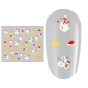 Sticker nail art Lila Rossa, pentru Craciun, Revelion si iarna, 7.2 x 10.5 cm, xf387