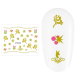 Sticker nail art Lila Rossa, pentru Craciun, Revelion si iarna, 7.2 x 10.5 cm, xf6099