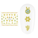 Sticker nail art Lila Rossa, pentru Craciun, Revelion si iarna, 7.2 x 10.5 cm, xf6100