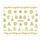 Sticker nail art Lila Rossa, pentru Craciun, Revelion si iarna, 7.2 x 10.5 cm, xf6100