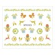 Sticker nail art Lila Rossa, pentru Craciun, Revelion si iarna, 7.2 x 10.5 cm, xf6103