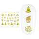 Sticker nail art Lila Rossa, pentru Craciun, Revelion si iarna, 7.2 x 10.5 cm, xf6105