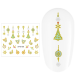 Sticker nail art Lila Rossa, pentru Craciun, Revelion si iarna, 7.2 x 10.5 cm, xf6109