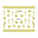Sticker nail art Lila Rossa, pentru Craciun, Revelion si iarna, 7.2 x 10.5 cm, xf6111