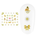 Sticker nail art Lila Rossa, pentru Craciun, Revelion si iarna, 7.2 x 10.5 cm, xf6112
