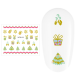 Sticker nail art Lila Rossa, pentru Craciun, Revelion si iarna, 7.2 x 10.5 cm, xf6113