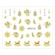Sticker nail art Lila Rossa, pentru Craciun, Revelion si iarna, 7.2 x 10.5 cm, xf6114