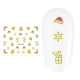 Sticker nail art Lila Rossa, pentru Craciun, Revelion si iarna, 7.2 x 10.5 cm, xf6116