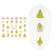 Sticker nail art Lila Rossa, pentru Craciun, Revelion si iarna, 7.2 x 10.5 cm, xf6117