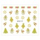 Sticker nail art Lila Rossa, pentru Craciun, Revelion si iarna, 7.2 x 10.5 cm, xf6117