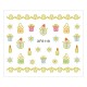 Sticker nail art Lila Rossa, pentru Craciun, Revelion si iarna, 7.2 x 10.5 cm, xf6118