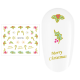 Sticker nail art Lila Rossa, pentru Craciun, Revelion si iarna, 7.2 x 10.5 cm, xf6119