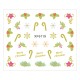 Sticker nail art Lila Rossa, pentru Craciun, Revelion si iarna, 7.2 x 10.5 cm, xf6119