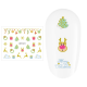 Sticker nail art Lila Rossa, pentru Craciun, Revelion si iarna, 7.2 x 10.5 cm, xf6121