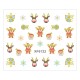 Sticker nail art Lila Rossa, pentru Craciun, Revelion si iarna, 7.2 x 10.5 cm, xf6122