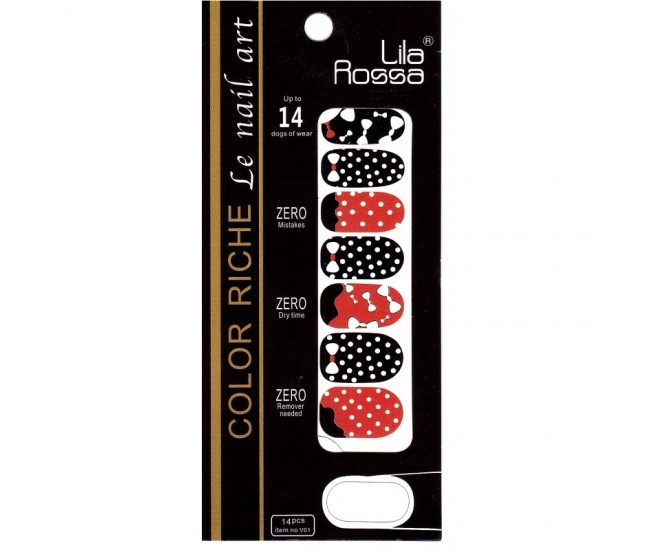 Sticker pentru unghii nail art, Lila Rossa, 14 in 1, nr 11