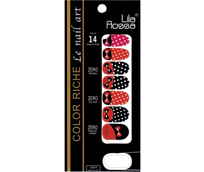 Sticker pentru unghii nail art, Lila Rossa, 14 in 1, nr 16