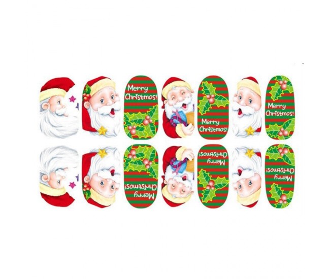Sticker pentru unghii nail art, Lila Rossa, 14 in 1, nr 160