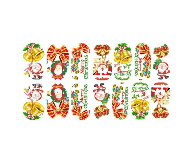 Sticker pentru unghii nail art, Lila Rossa, 14 in 1, nr 163