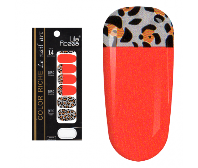 Sticker pentru unghii nail art, Lila Rossa, 14 in 1, nr 24
