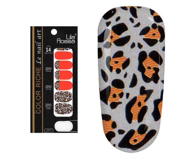Sticker pentru unghii nail art, Lila Rossa, 14 in 1, nr 24