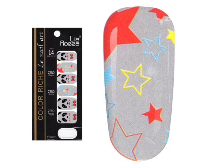 Sticker pentru unghii nail art, Lila Rossa, 14 in 1, nr 5