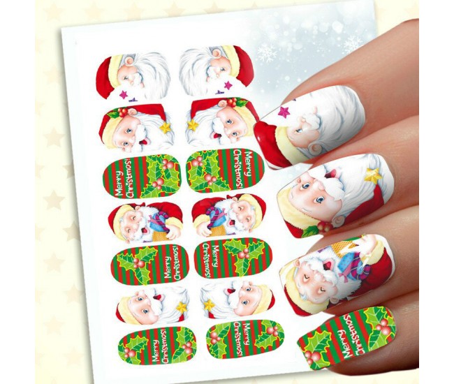Sticker pentru unghii nail art, Lila Rossa, 14 in 1, nr 160
