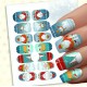 Sticker pentru unghii nail art, Lila Rossa, 14 in 1, nr 162