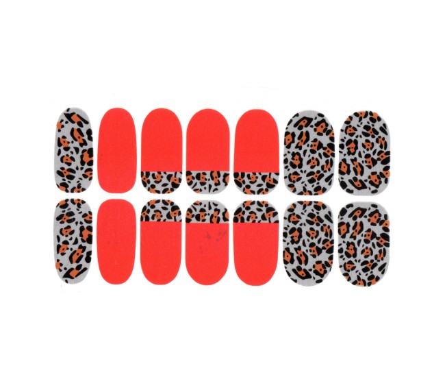 Sticker pentru unghii nail art, Lila Rossa, 14 in 1, nr 24