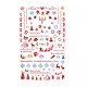 Stickere pentru decor unghii Lila Rossa, Craciun, Revelion, pentru iarna, f503