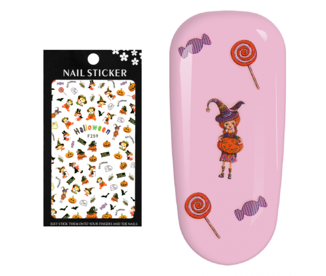 Stickere pentru decor unghii Lila Rossa, Halloween, f259