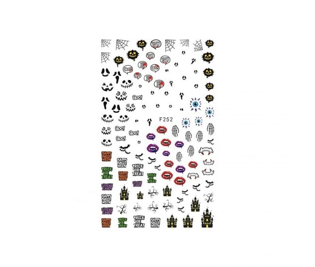 Stickere pentru decor unghii Lila Rossa, pentru Halloween, f252