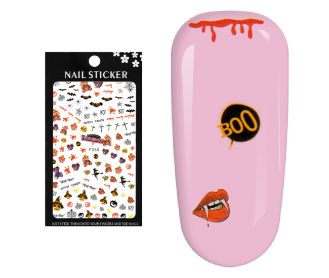 Stickere pentru decor unghii Lila Rossa, pentru Halloween, f260