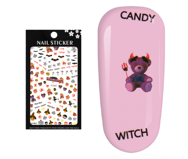Stickere pentru decor unghii Lila Rossa, pentru Halloween, f260