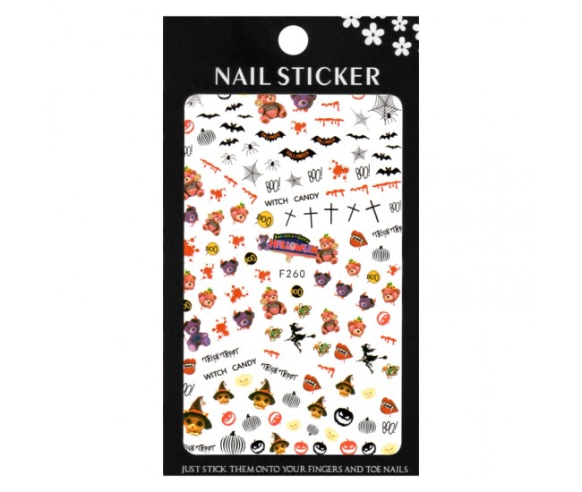 Stickere pentru decor unghii Lila Rossa, pentru Halloween, f260