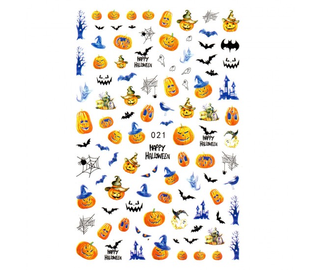 Sticker Lila Rossa pentru decor unghii, Halloween edition, nail art xf021