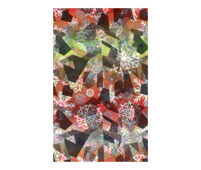 Folie decor unghii, Lila Rossa, cu adeziv, holografica, 097
