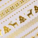 Stickere pentru decor unghii Lila Rossa, Craciun, Revelion, pentru iarna, f598-gold