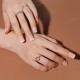 Tipsuri unghii false color press-on, Smart girl french nails Rose Light, 28 buc + lipici pentru unghii + pila unghii + betisor portocal