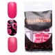 Tipsuri unghii false color press-on, Halloween Glitter pink, 24 buc + lipici