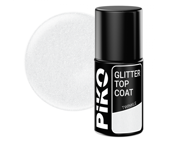 Top coat Piko, Glitter Top, 7 ml, Twinkle