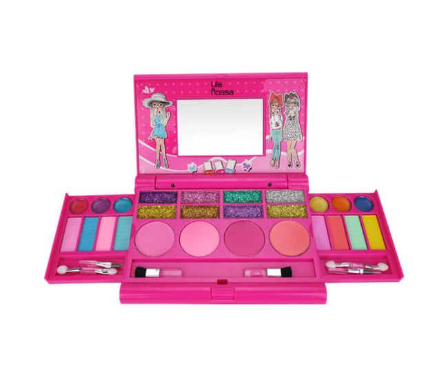 Trusa beauty Hi Lila Rossa girls, makeup copii, solubil in apa, trendy girl, copii de peste 5 ani