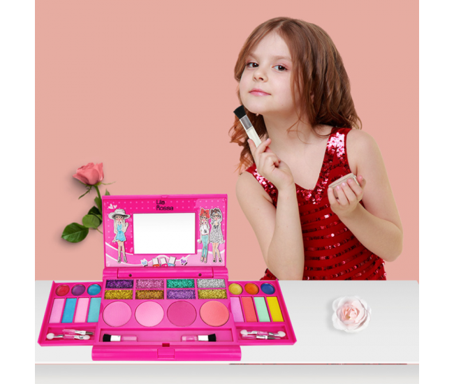 Trusa beauty Hi Lila Rossa girls, makeup copii, solubil in apa, trendy girl, copii de peste 5 ani