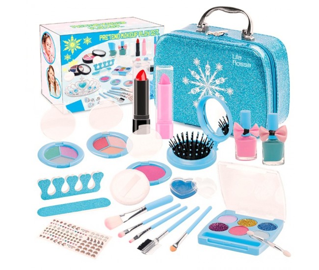 Trusa beauty Hi Lila Rossa girls, makeup si unghii, solubile in apa, copii de peste 6 ani