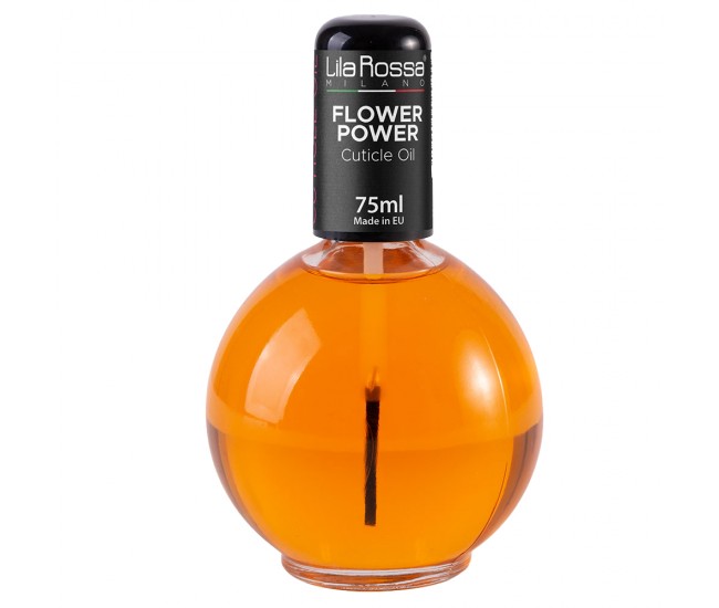 Ulei cuticule cu pensula, Lila Rossa, aroma Flower Power, 75 ml