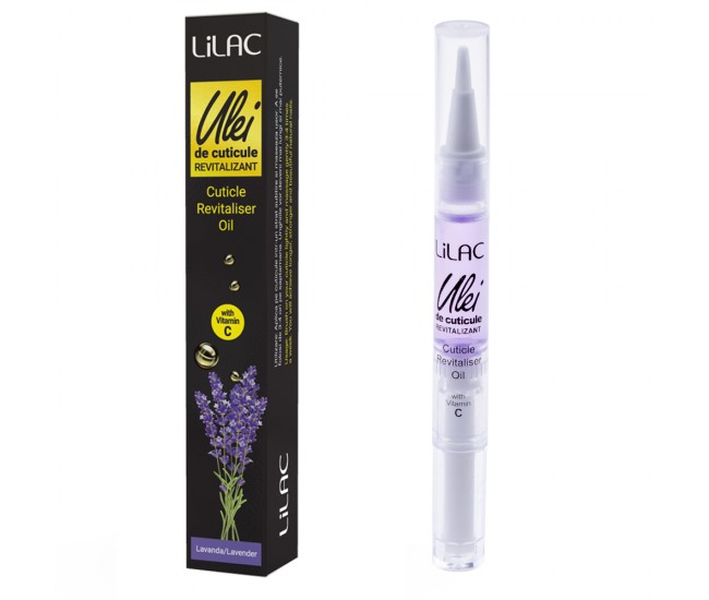 Ulei cuticule tip stilou, Lilac, aroma Lavander, 3 ml