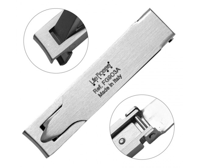Unghiera profesionala, Lila Rossa, Inox Satin 5 cm